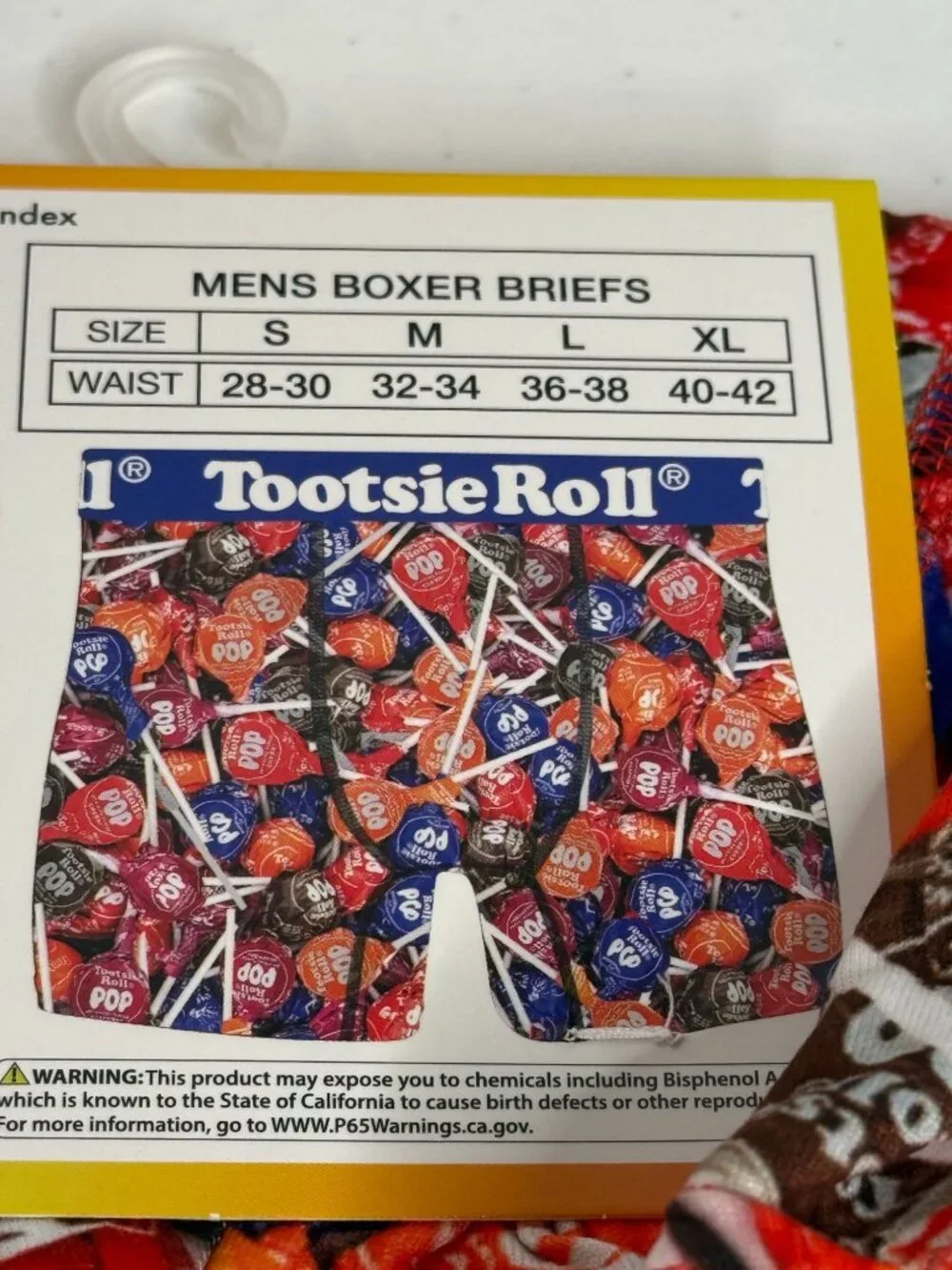 Tootsie Roll Pops Large Boxer Briefs Candy Retro Novelty Colorful